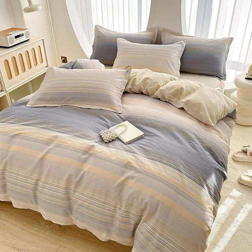 A类床上四件套100全棉纯棉2024新款床单被套罩床笠学生宿舍三件套