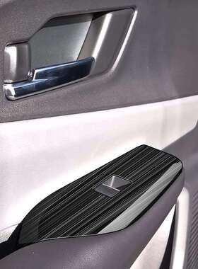 适用23款丰田PRIUS普锐斯60系改装扶手框不锈钢玻璃升降开关面板