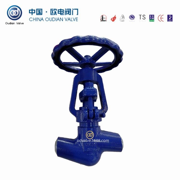 电站阀高温高压阀手动焊接截止阀12CR1MOV欧电阀门