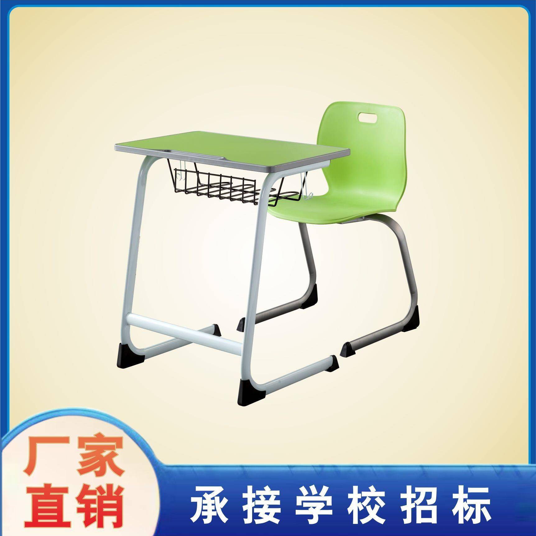新品单双人书法桌课桌教学教室辅导班补习班培训班桌椅学习课桌椅