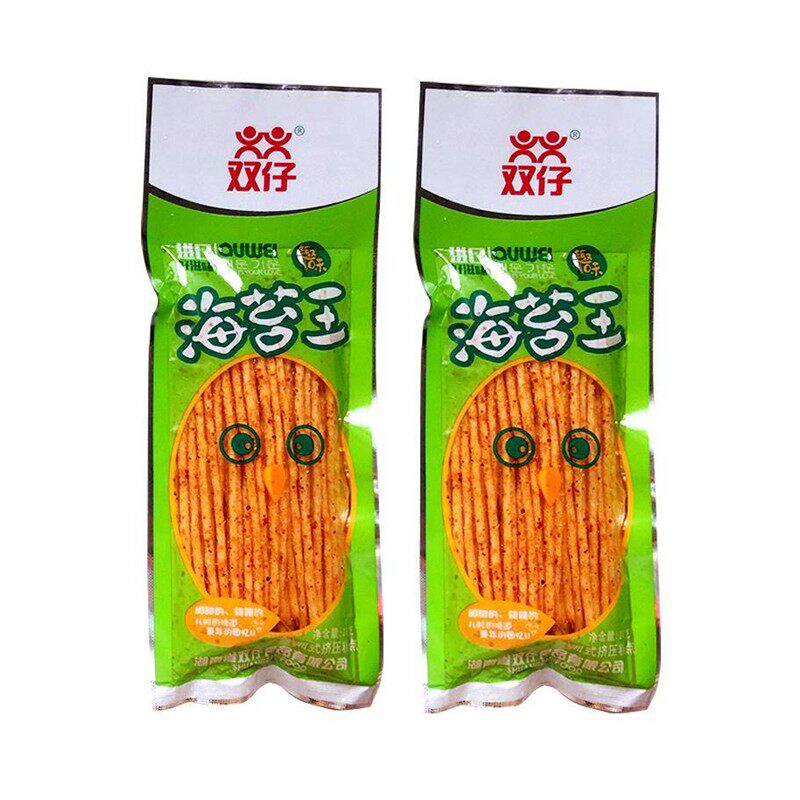 双仔海苔王辣条辣片麻辣辣丝湘式挤压糕点包邮