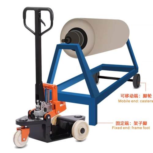 好拉手动托架牵引车小型迷你牵引车拖车荷载吨手动牵引车