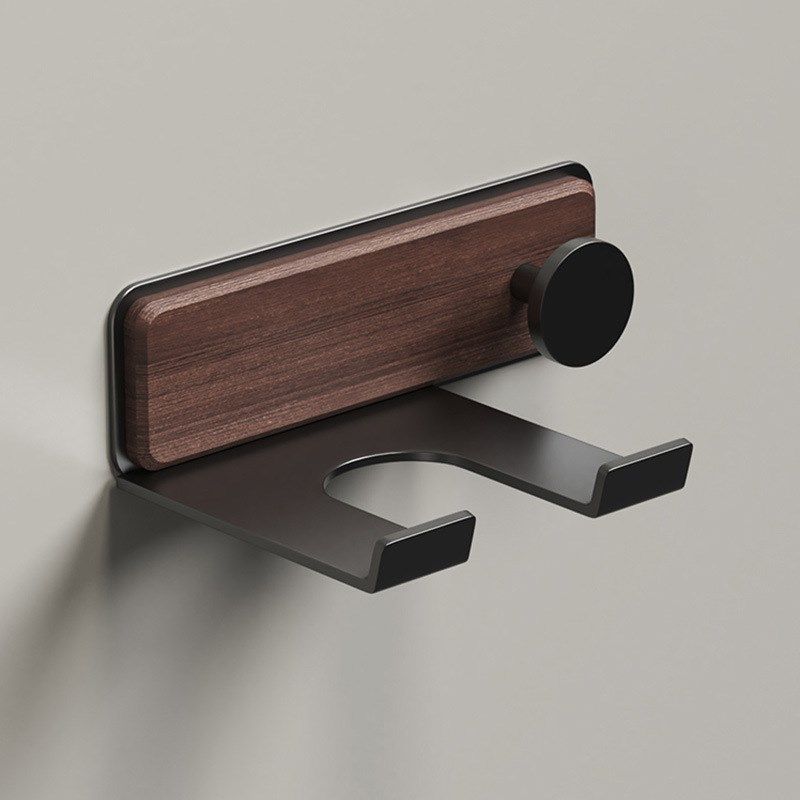 胡桃木吹风机置物架卫生间浴室免打孔电吹风挂架收纳架壁挂支架,家庭/个人清洁工具,吹风机置物架,淘宝优惠券,粉丝福利购,淘宝优惠卷