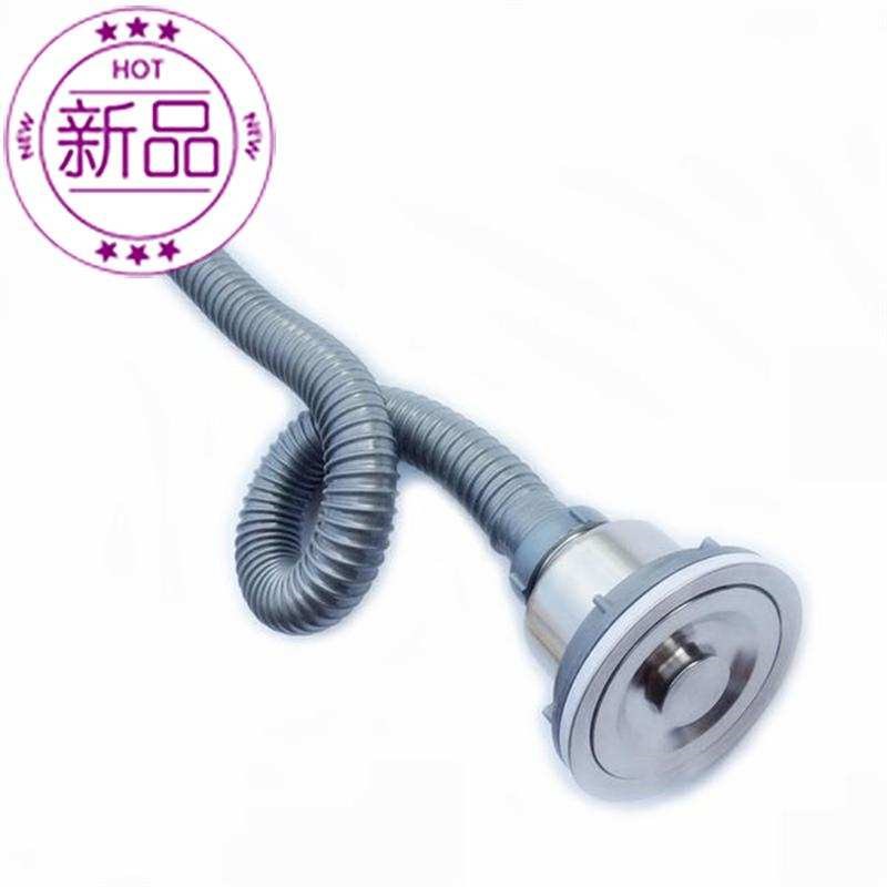 下水水管下水提笼厨房单带im菜盆单槽下水槽器不锈8钢带管套m