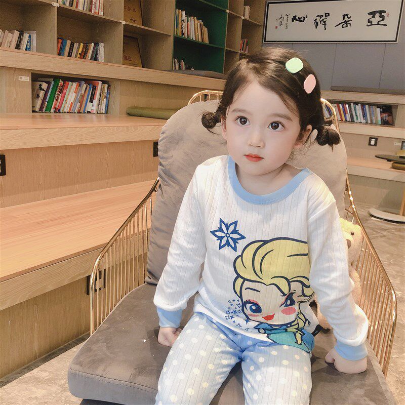 春秋儿童睡衣男童女童纯棉内衣套装婴儿家居服宝宝全棉秋衣秋裤