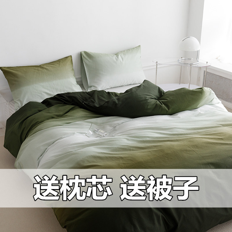 水洗棉四件套夏季天床上用品卡通风床单被套学生宿舍床单人三件套,床上用品,床品套件/四件套/多件套,淘宝优惠券,粉丝福利购,淘宝优惠卷