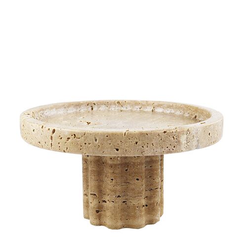 极简侘寂风黄洞石果盘轻奢高级感样板间售楼处民宿茶室客厅摆件