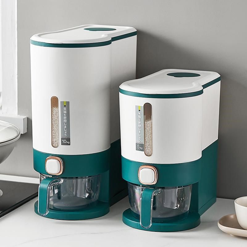 按压米桶家用厨房带盖米箱子大容量防尘防潮储粮桶杂粮桶
