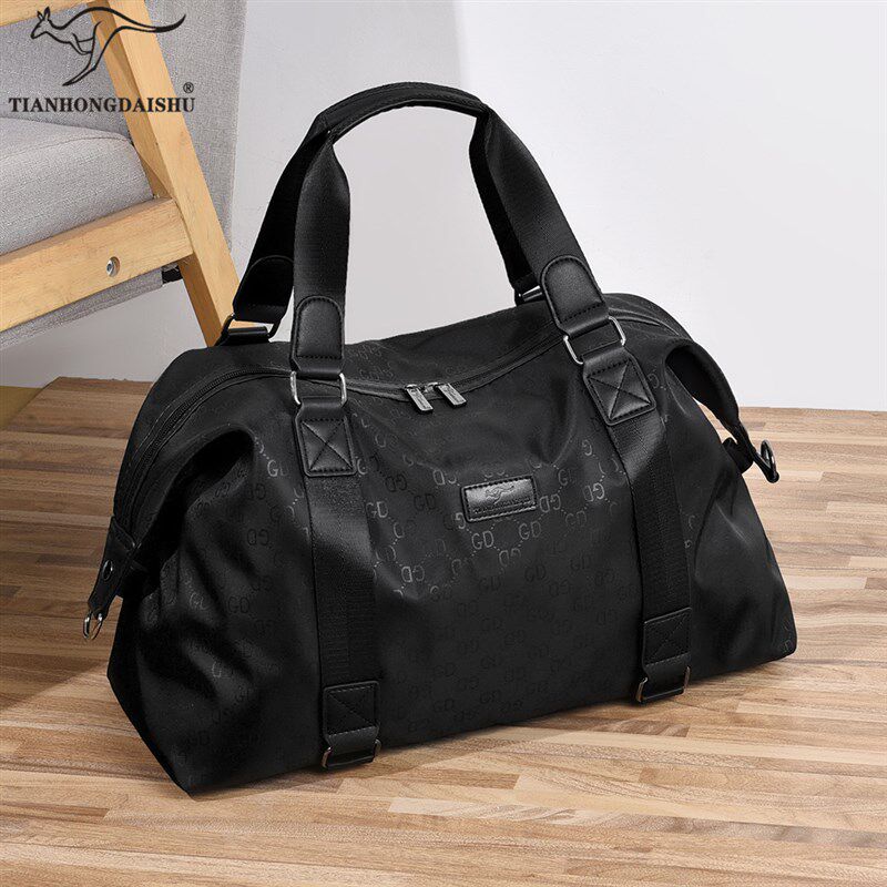 潮牌男士旅行包男款大容量短途出游防泼水手提单肩包斜挎包健身包