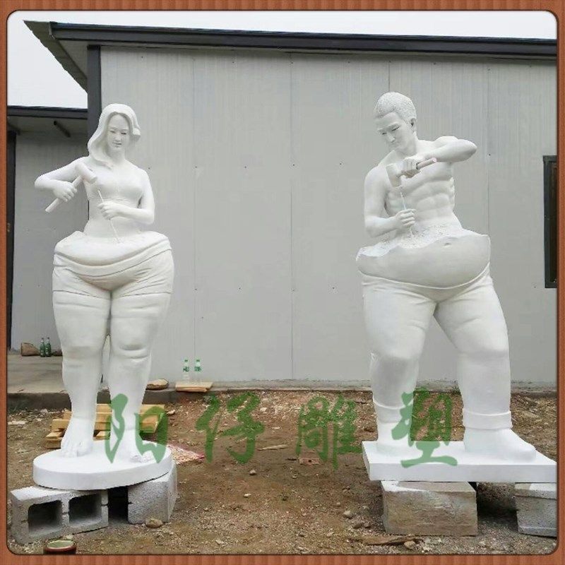雕塑自己俱乐部大型摆件健美雕刻人物模型健身房美女雕像专业定制