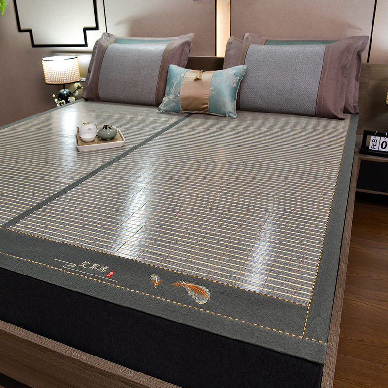 2024新款凉席竹席夏天夏季冰丝席草席家用双面席子学生宿舍可折叠,床上用品,竹席,淘宝优惠券,粉丝福利购,淘宝优惠卷