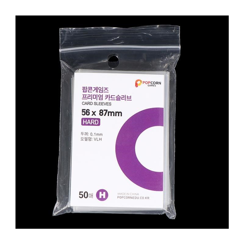 50pcsb Korea Card Sleeves Clear Acid Free CPP HARD 3 Inch Ph