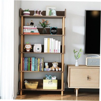 Bookshelf wookden student study multi-layer storage bookcase