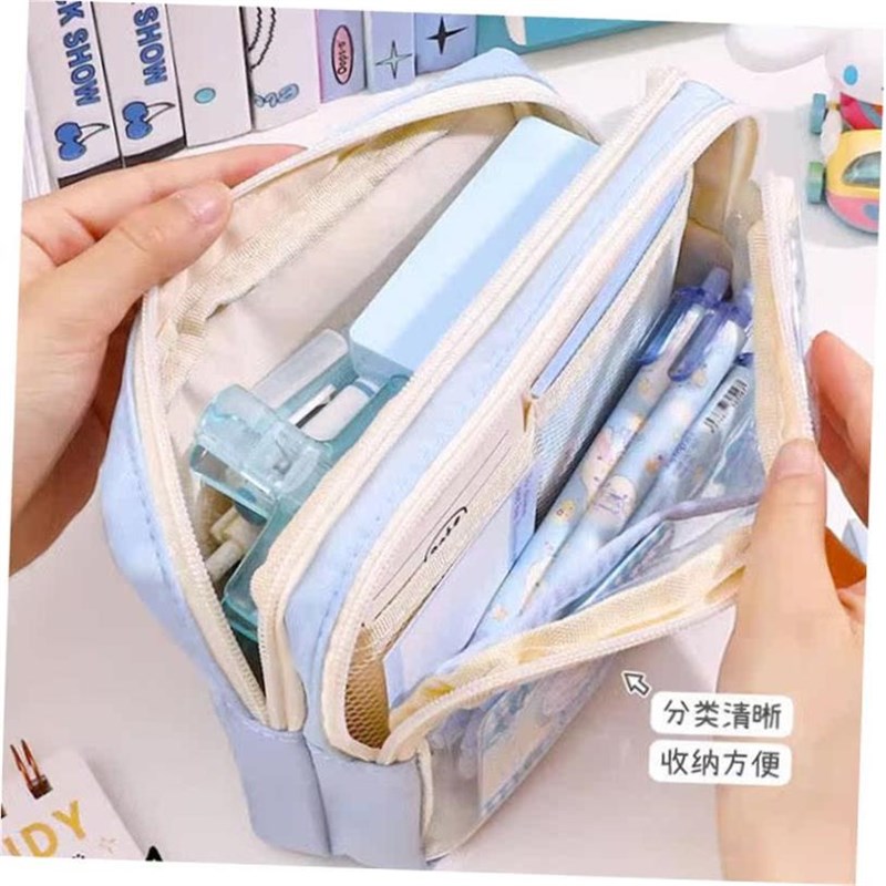 cinnamoroll文具盒 kuromi笔袋 cute Fpencil case sanrio文具卡