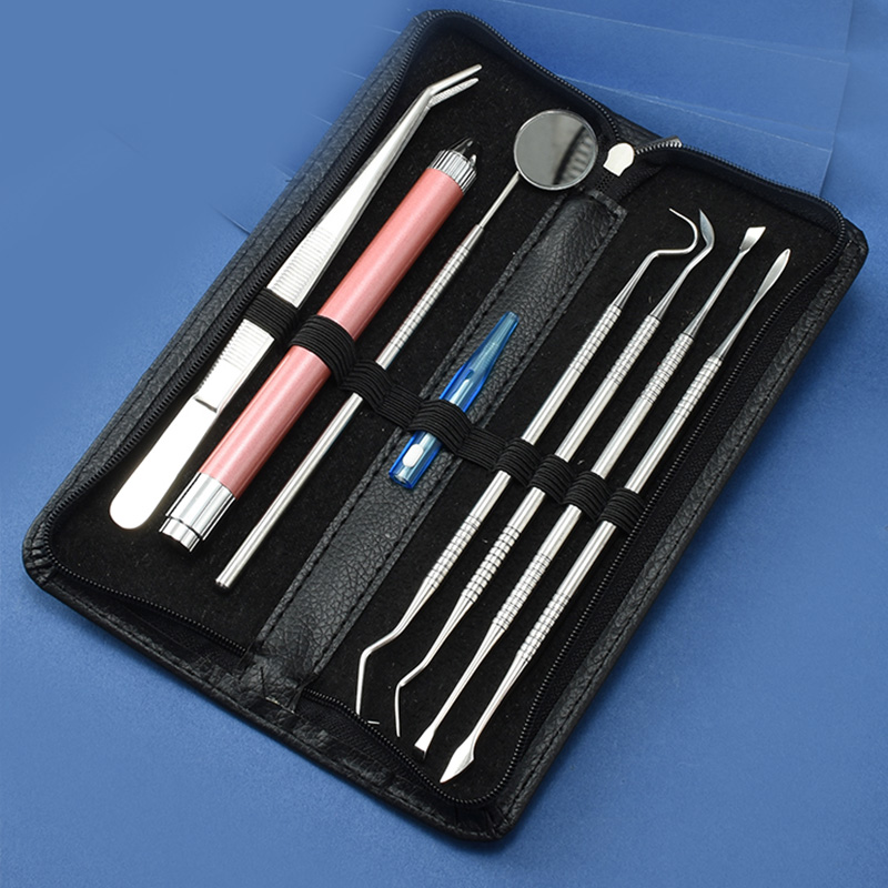 8pcs/Set Tartar Scraper Scaler PClaque Remover Teeth Cleanin
