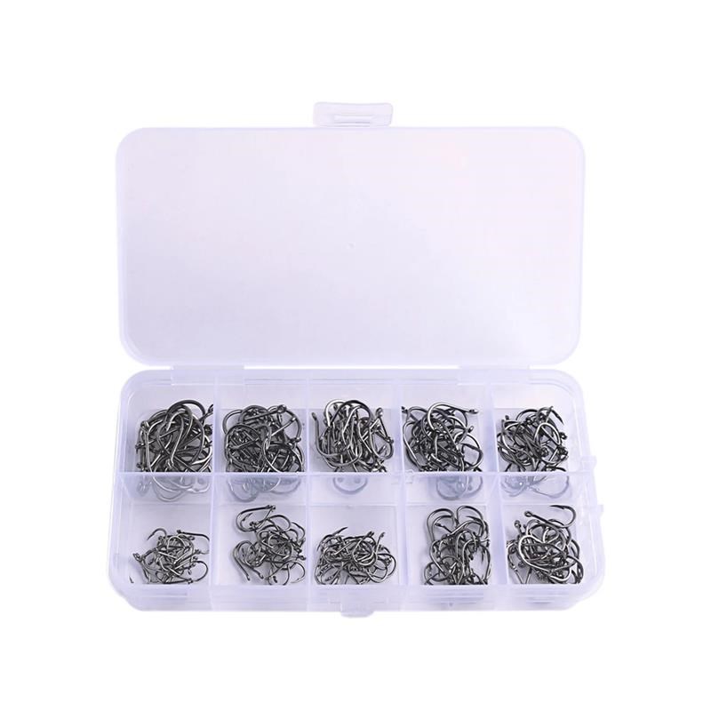 1000PCS Fishing Hookrs Set High Carbon Steel Sharp Durable B