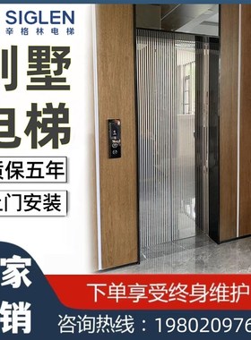 家用别墅电梯二三四五六层小型室内外观光复式曳引式无机房电梯