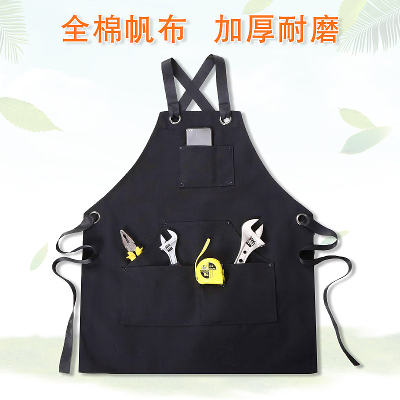 工具围裙电工加厚烧烤耐磨木工陶艺重工棉帆布定做防污工作服成人