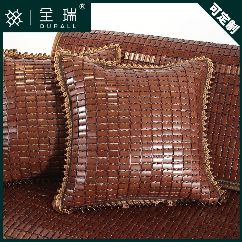 清凉夏季麻将抱枕靠垫靠枕套沙发汽车办公室护腰坐垫套子不含内芯