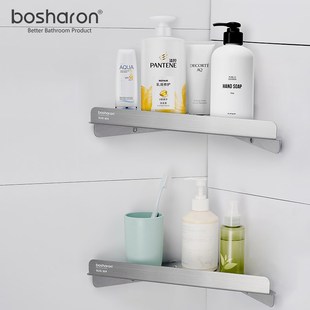 浴室卫生间三角置物架免打孔浴巾架壁挂式厕所架洗漱台墙上收纳架