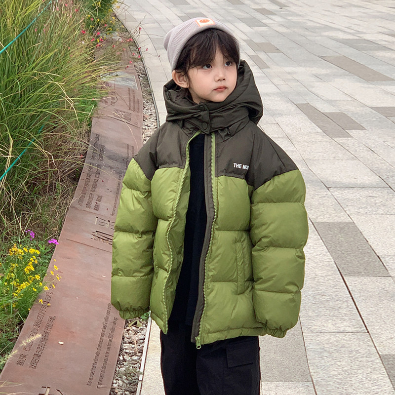 韩国童装儿童羽绒衣短款加厚冬装男童女童宝宝面包服小童大童外套