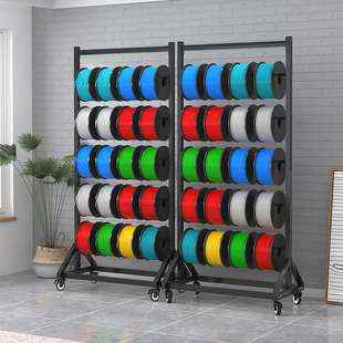 线缆盘放线架墙壁纸移动气管收纳整理架子电工光纤网线电线放置架