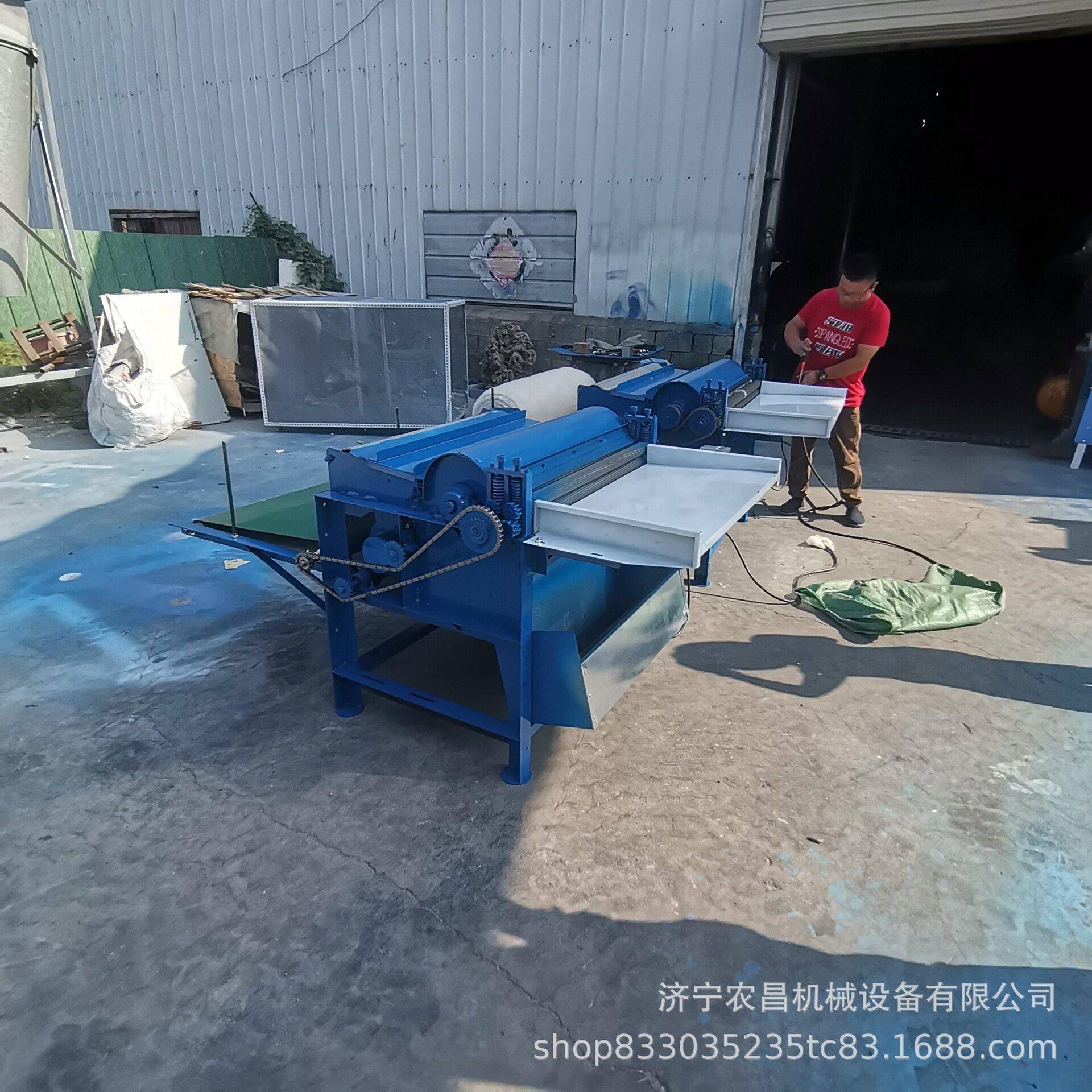 120型辊弹花机丝绵被翻新梳理机梳理棉花羊毛的设备毛衣梳棉机