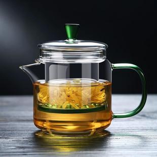 家用防爆过滤泡茶耐高温水壶 玻璃耐热茶壶 加热茶水分离煮茶壶