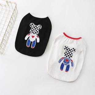宠物衣服新款 狗狗背心棉质弹力冷感宠物背心泰迪法斗狗衣服