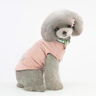 宠物衣服狗狗衣服猫咪泰迪狗春夏新款 白熊背心犬狗狗衣服 宠物服装