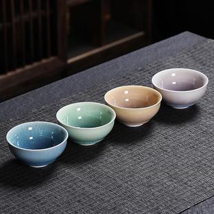 均窑主人杯天目盏建盏斗笠杯窑变茶碗功夫陶瓷小茶杯单个茶盏杯