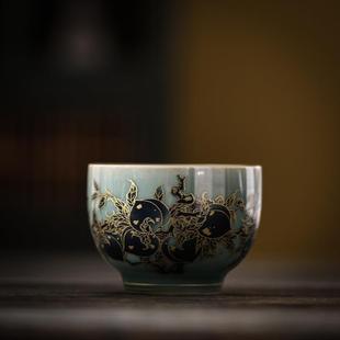 围炉煮茶专用茶杯青瓷主人杯高端品茗杯茶具大茶杯单杯个人茶盏