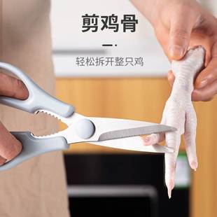 厨房剪刀家用不锈钢多用途大鸡骨剪子杀鱼烤肉食物剪现货