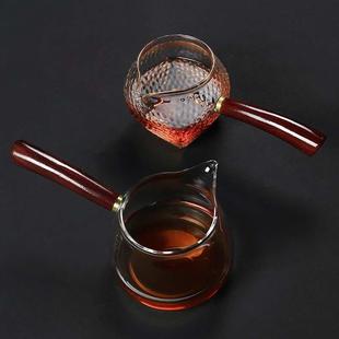 茶海耐热玻璃功夫茶具家用简约 日式 锤纹公道杯加厚透明分茶器