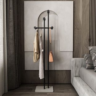挂衣架简约现代网红衣架 家用衣帽架铁艺子简易门口卧室轻奢落地式