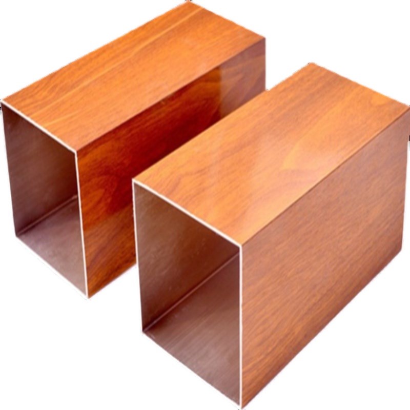 铝合金方管型材90x40 90x50 90x60木纹铝管 灰色 白色 定制颜