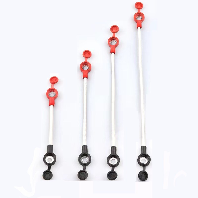 电动车电池连接线电瓶线电瓶车电池连接线2.5平加粗带帽阻燃纯铜