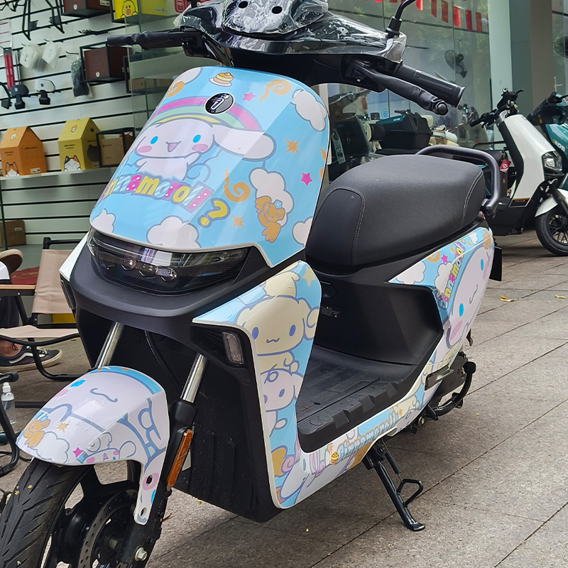 九号电动车贴纸m系列95c85c划痕遮挡电摩改装卡通动漫改装 全车贴