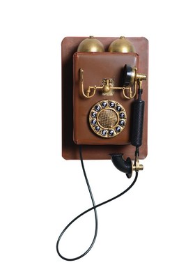 复古老式挂墙电话机模型服装店酒吧橱窗装饰品壁饰摆件摄影道具