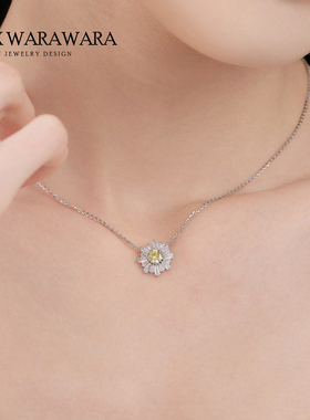 小雏菊项链S925纯银韩版女吊坠