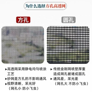 2米3米一卷不锈钢高清金刚网防蚊虫方孔纱窗网隐形防猫鼠防盗纱网