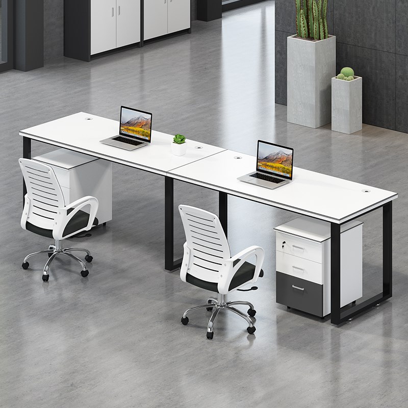 职员办公桌椅组合家具简约现代4/6多人位电脑隔断工位屏风职员桌