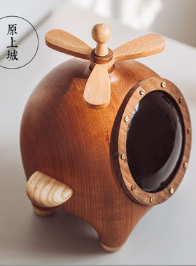 原上城小五的飞机客厅摆件创意书房玄关可爱家居桌面北欧首饰收纳