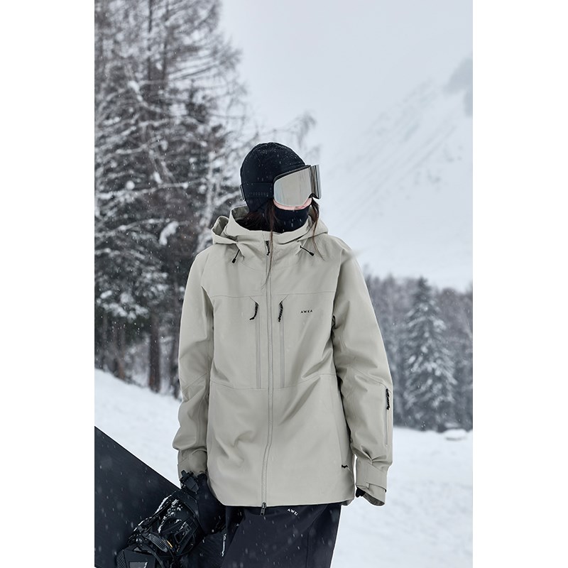 awka滑雪服女款2024新款单板防水3l冬季外套高端保暖上衣男士