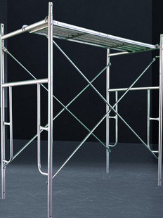 脚手架镀锌加厚工地简易活动架子移动半架装修用移动梯形脚手