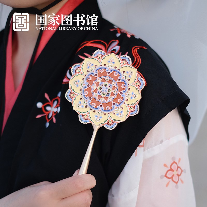 图书馆敦煌飞天手持镜便捷随身化妆镜文创中秋送男女生日礼物