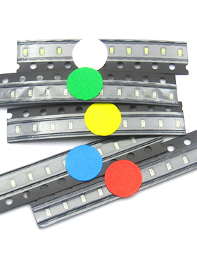 发光二极管0402 0603 0805 1206 3528贴片LED灯珠高亮 红蓝绿白色