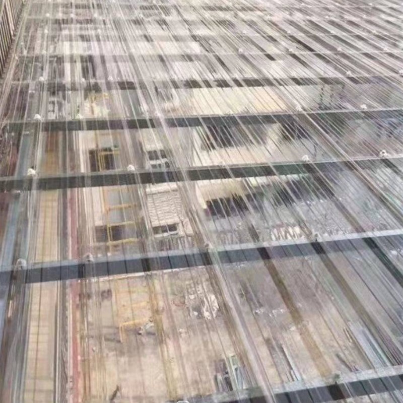 1.0毫米厚PC全透明采光瓦亮瓦塑料瓦雨棚耐力板屋顶阳台车库加厚