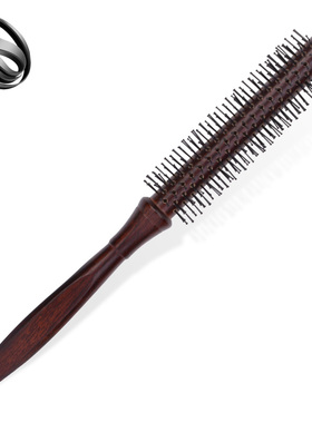 梳子女卷发梳滚梳美发造型梳吹内扣理发店K专用圆筒木梳家用专业