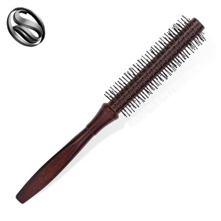 梳子女卷发梳滚梳美发造型梳吹内扣理发店K专用圆筒木梳家用专业